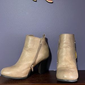 Tan booties